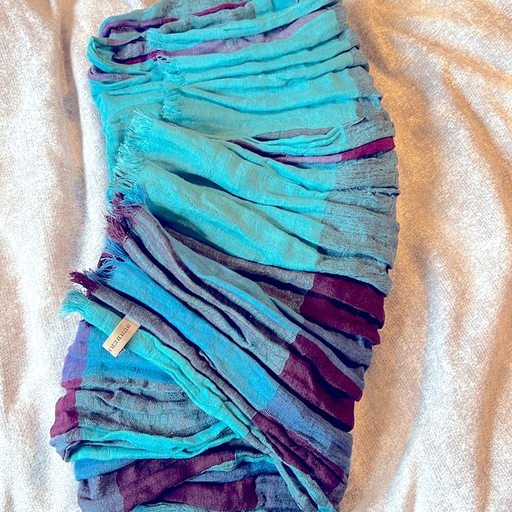 burberry scarf linen scrunch - Picture 2 of 3